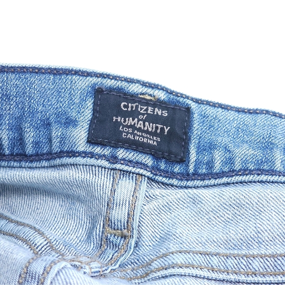 Citizens Of Humanity Olivia High Rise Slim Ankle in Backroad Light Indigo Size 6 - Picture 6 of 16